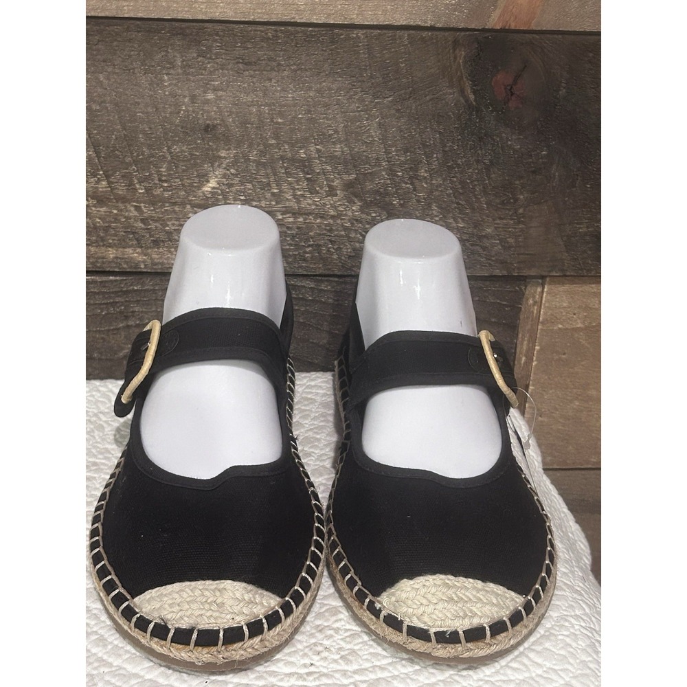 Torrid Black Tan Espadrille Flats Black Tan 7.5 Nwob - Picture 3 of 8